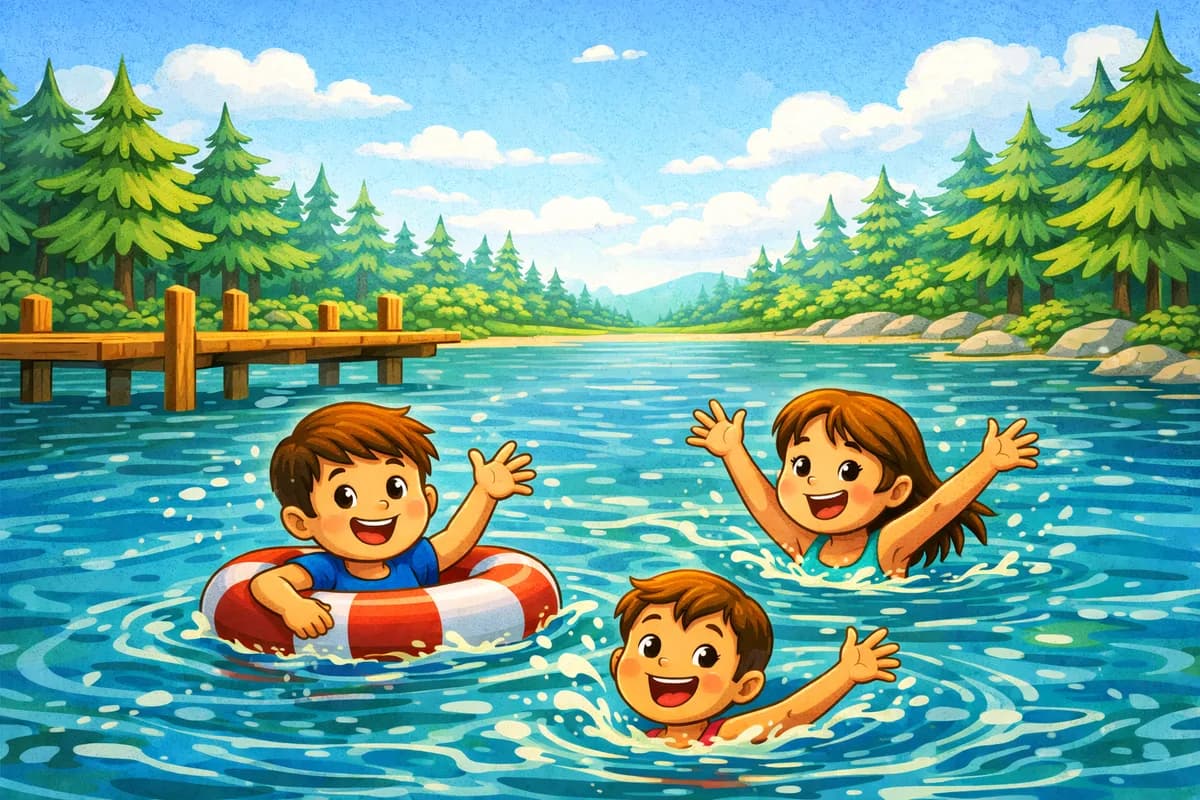 Swimming at the Lake